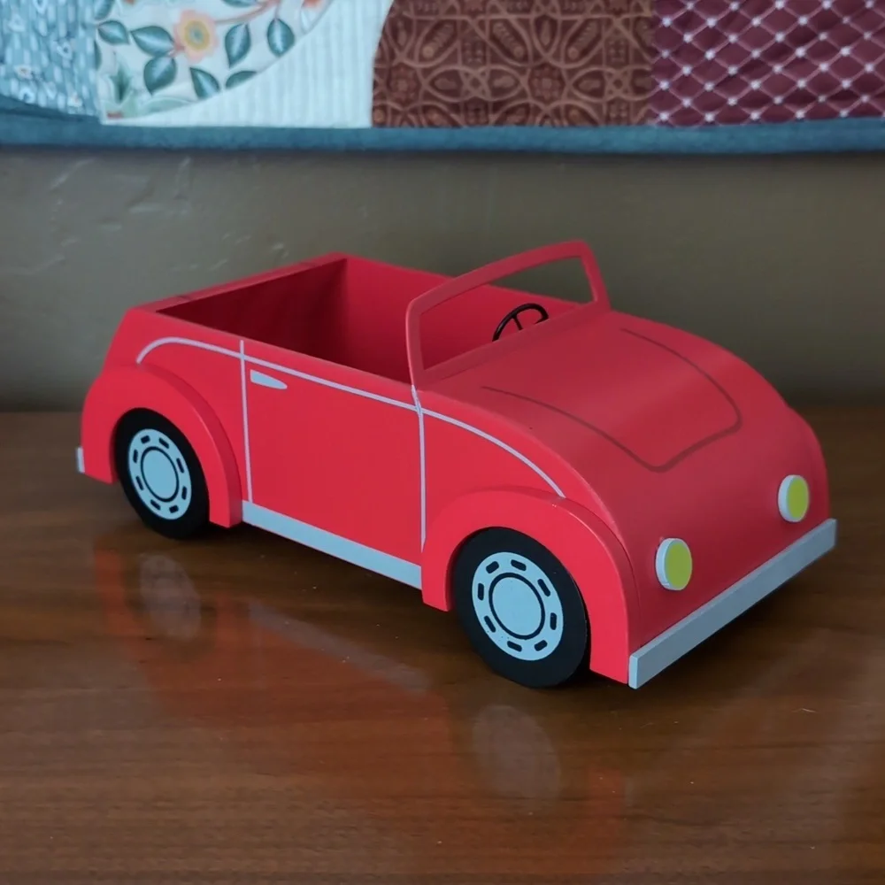 🎄🚗NIB Featherly Friends Wood Convertible Car Christmas 2024 Wondershop Red🚗🎄